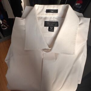 j. Crew White Button-Up Shirt
